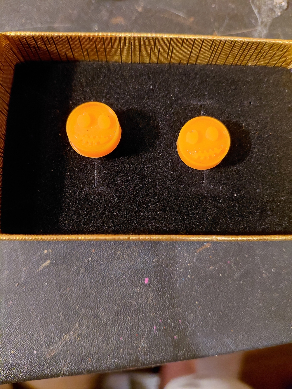Orange Smiley Face - Men's Accessories